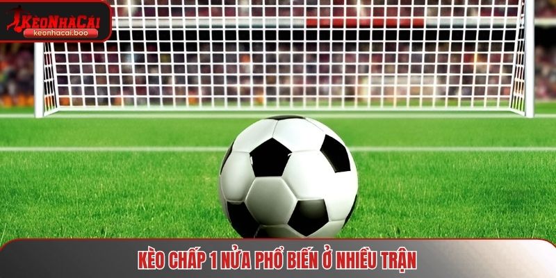 Kèo chấp 1 nửa phổ biến ở nhiều trận