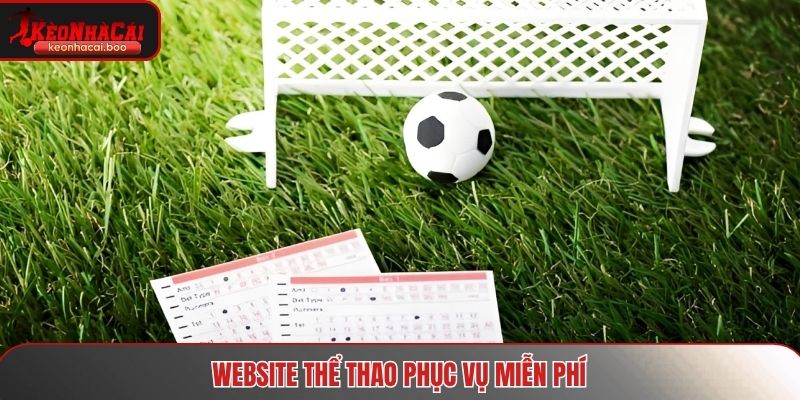 Website thể thao phục vụ miễn phí